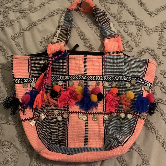 ASOS Pom Pon Beach Bag - Picture 3 of 4